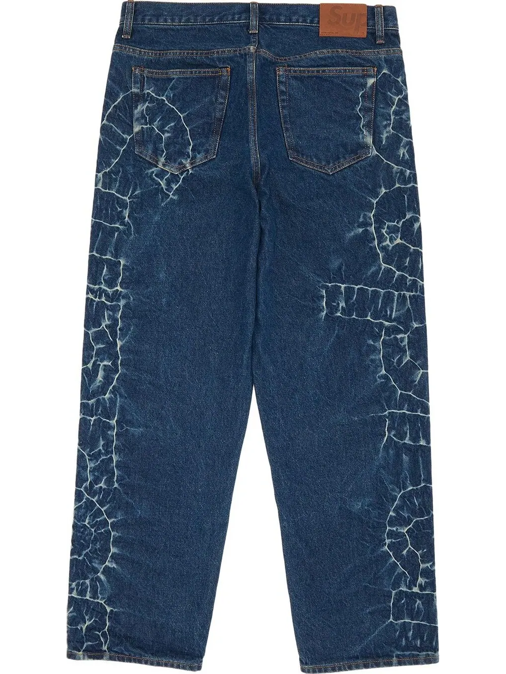 Джинсы Supreme Shibori Loose Fit Jean 'Rigid Indigo' — изображение 2 из 3, синий