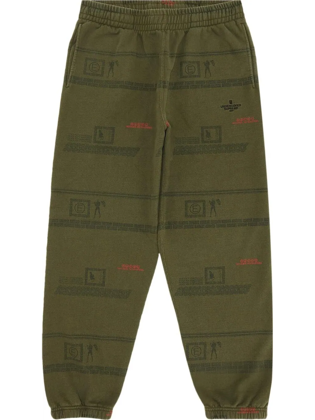 Спортивные брюки Supreme x UNDERCOVER Camo Sweatpant Dark Olive — изображение 1 из 3, зеленый