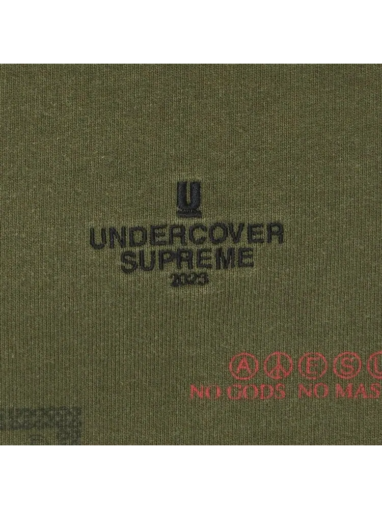 Спортивные брюки Supreme x UNDERCOVER Camo Sweatpant Dark Olive — изображение 3 из 3, зеленый