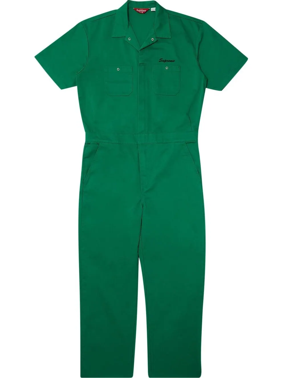 Футболка Supreme Short-Sleeve Coverall 'Green' — изображение 1 из 3, зеленый