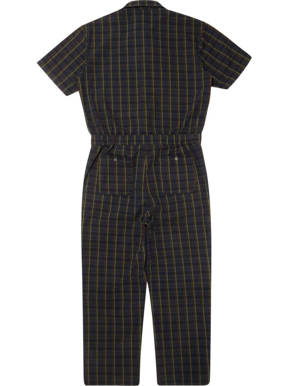 Футболка Supreme Short-Sleeve Coverall 'Navy Plaid' — изображение 2 из 3, синий