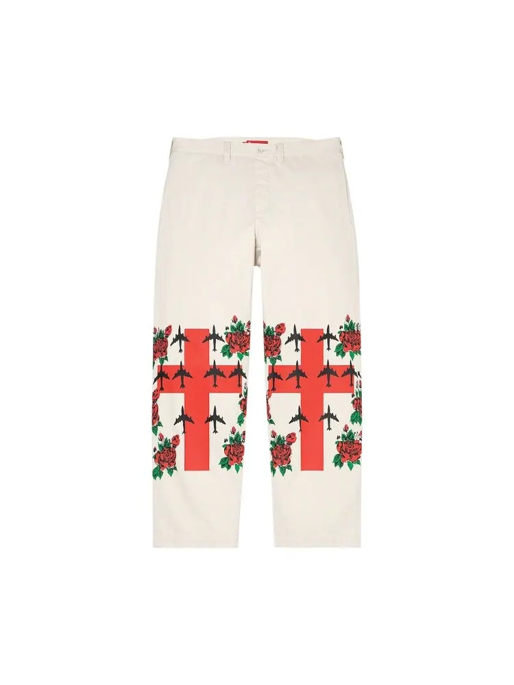 Брюки Supreme Destruction Of Purity Chino Pant — изображение 1 из 2, белый
