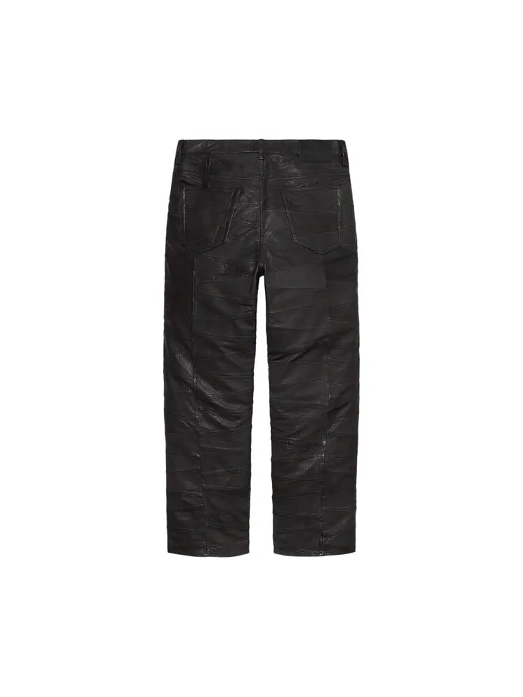 Джинсы Supreme Patchwork Leather 5-Pocket Jean — изображение 2 из 2, черный