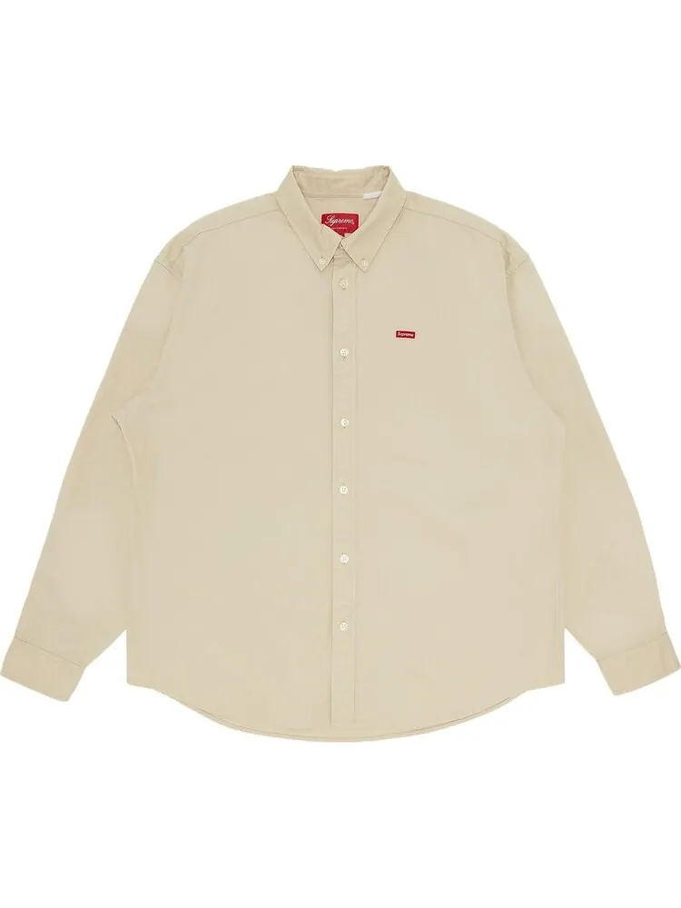 Рубашка Supreme Small Box Shirt 'Stone' — изображение 1 из 3, загар