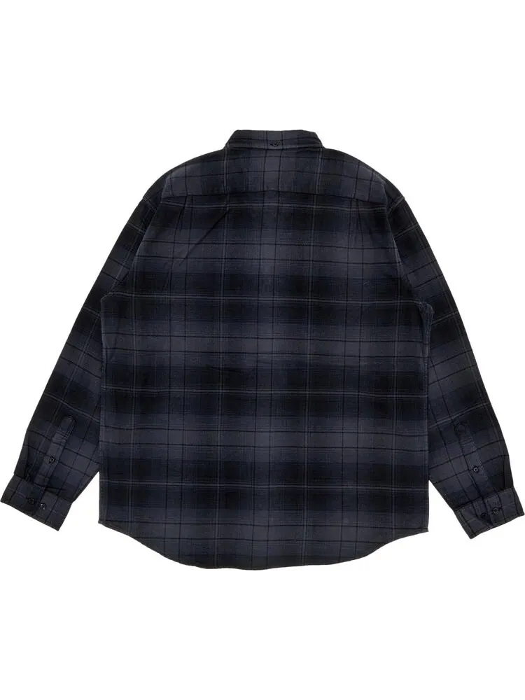 Рубашка Supreme Shadow Plaid Flannel Shirt 'Black' — изображение 2 из 3, черный