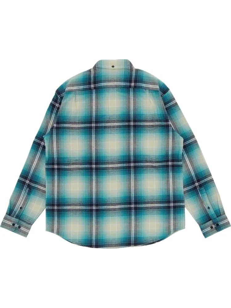 Рубашка Supreme Shadow Plaid Flannel Shirt 'Blue' — изображение 2 из 3, синий