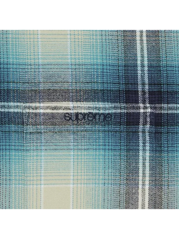 Рубашка Supreme Shadow Plaid Flannel Shirt 'Blue' — изображение 3 из 3, синий