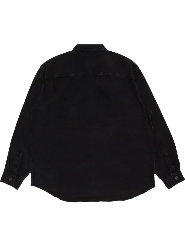 Рубашка Supreme Denim Painter Shirt 'Black' — изображение 2 из 3, черный