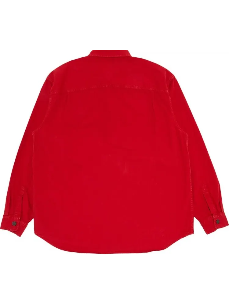 Рубашка Supreme Denim Painter Shirt 'Red' — изображение 2 из 3, красный