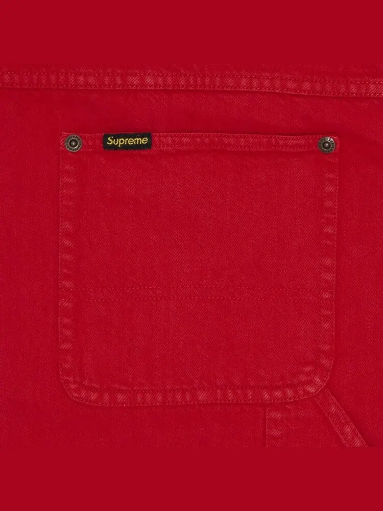 Рубашка Supreme Denim Painter Shirt 'Red' — изображение 3 из 3, красный