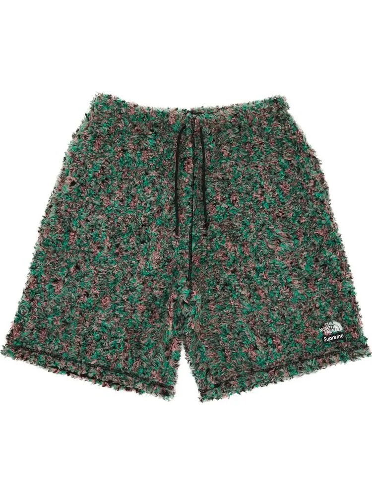 Шорты Supreme x The North Face High Pile Fleece Short 'Multicolor' — изображение 1 из 3, мульти