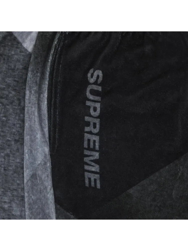 Шорты Supreme Geo Velour Short Black — изображение 3 из 3, черный