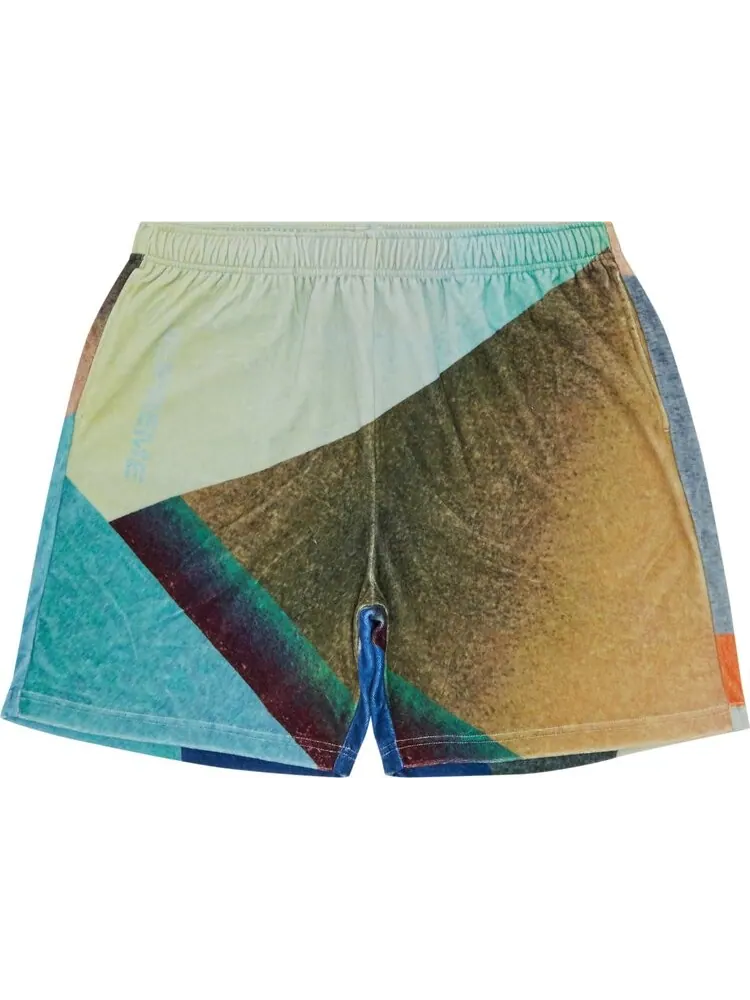Шорты Supreme Geo Velour Short Multicolor — изображение 1 из 3, мульти