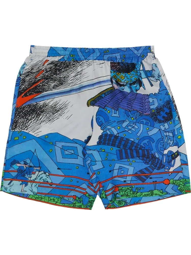 Шорты Supreme Ronin Silk Short 'Blue' — изображение 1 из 3, синий