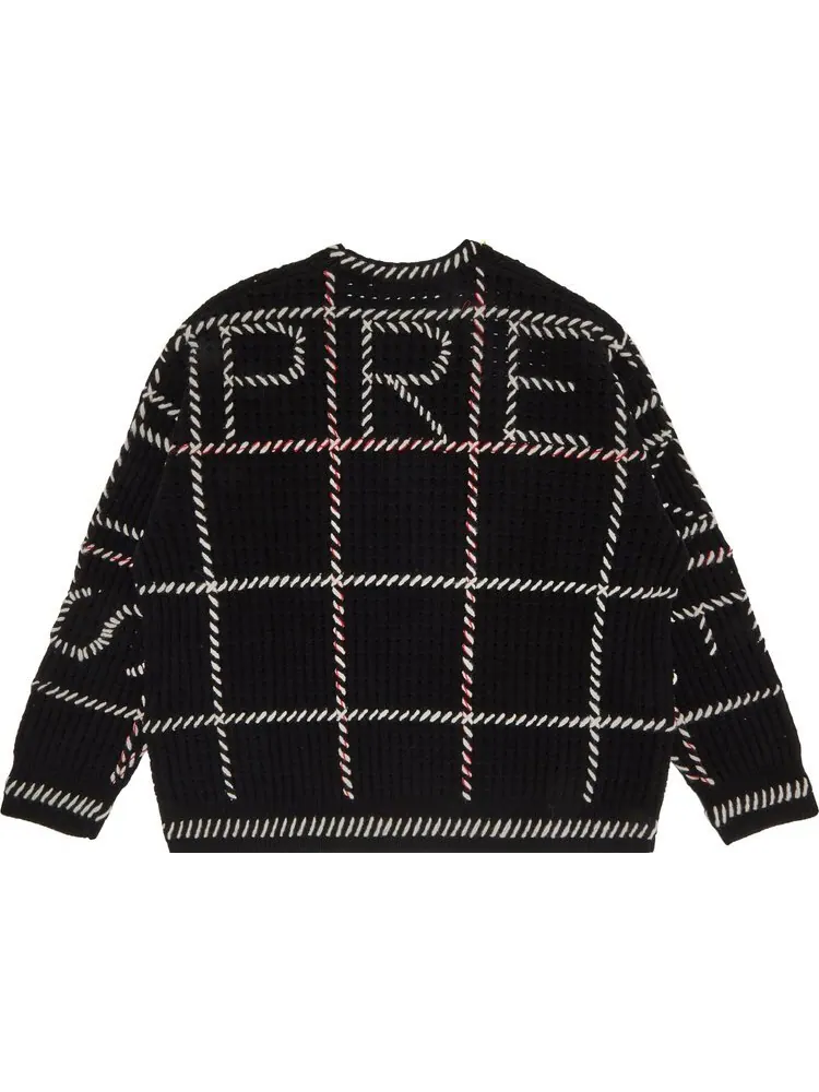 Свитер Supreme Quilt Stitch Sweater 'Black' — изображение 2 из 3, черный