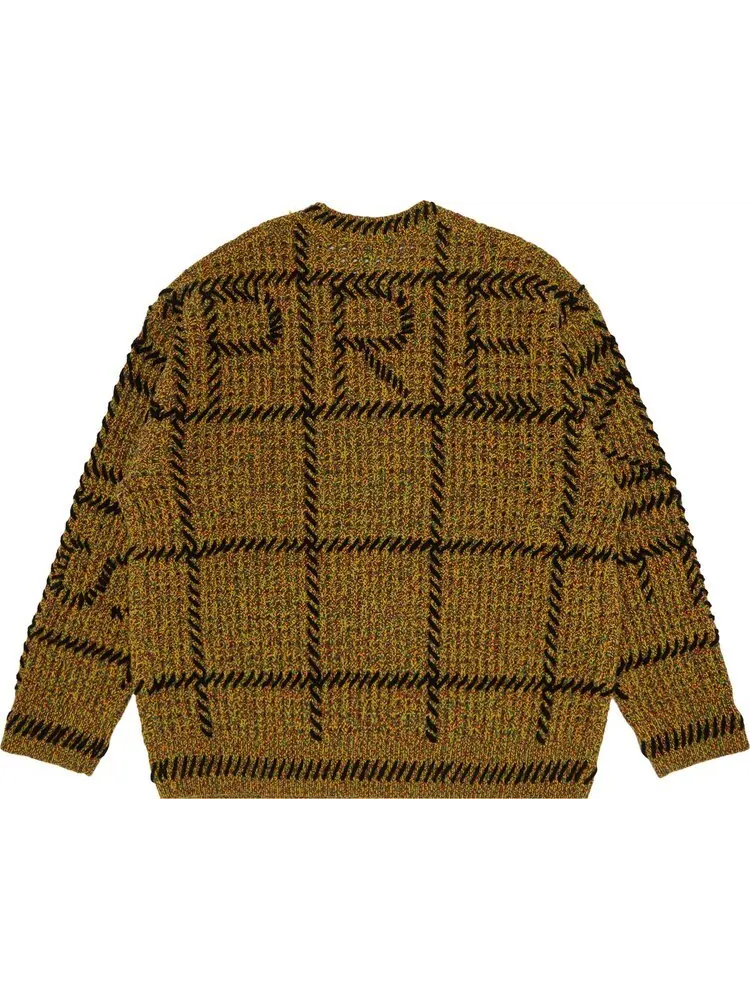 Свитер Supreme Quilt Stitch Sweater 'Yellow' — изображение 2 из 3, желтый