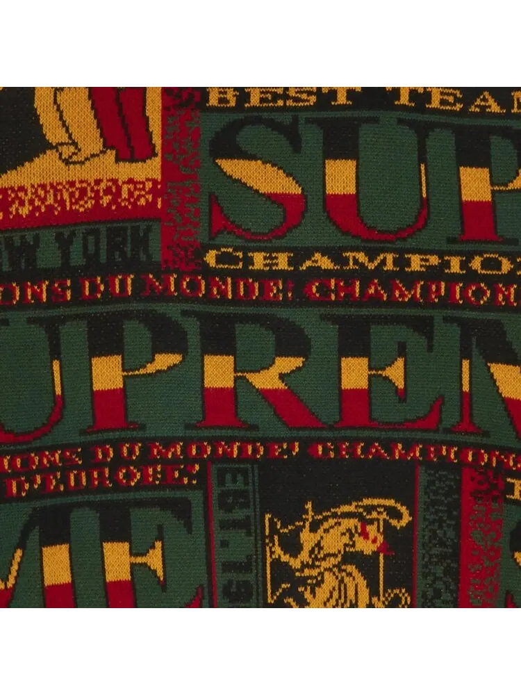 Свитер Supreme Scarf Sweater 'Black' — изображение 3 из 3, черный