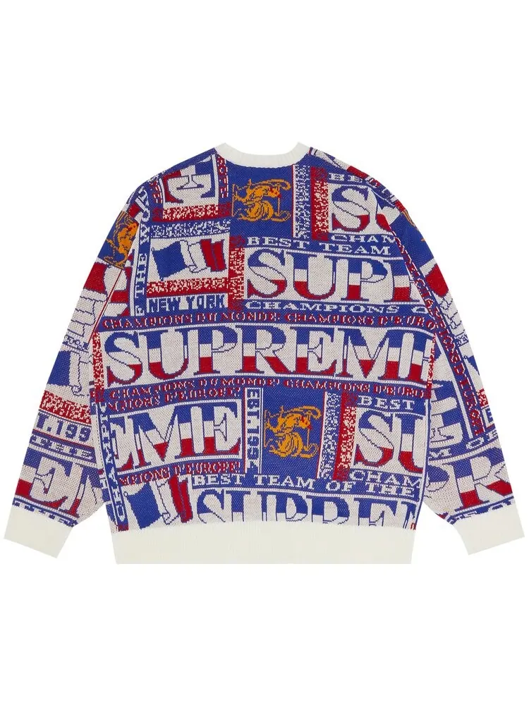 Свитер Supreme Scarf Sweater 'White' — изображение 2 из 3, белый