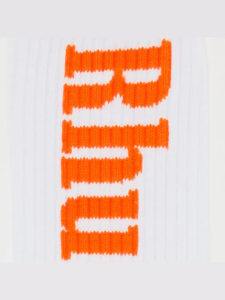 Носки Rhude Logo Sock — изображение 2 из 2, белый/оранжевый