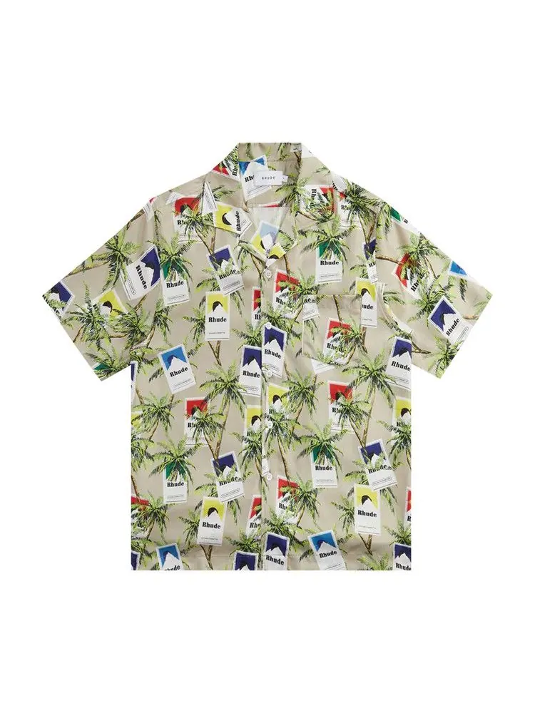 Топ Rhude Cigarette Print Button Up — изображение 1 из 1, мульти