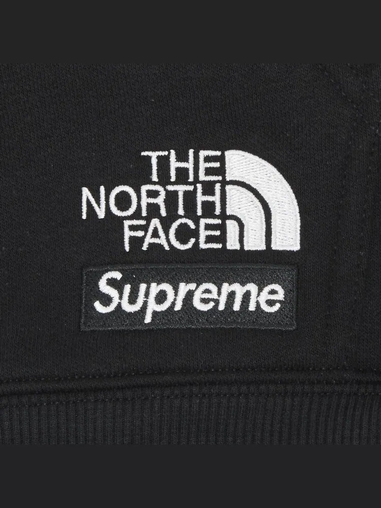 Толстовка Supreme x The North Face Convertible Hooded Sweatshirt 'Black' — изображение 2 из 2, черный