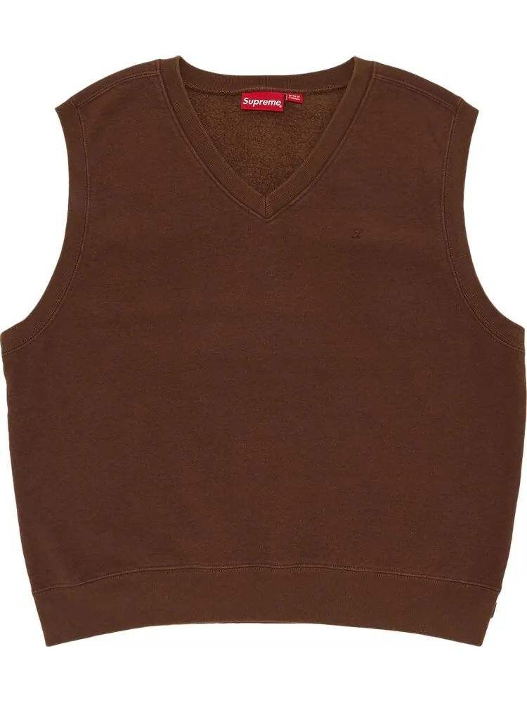 Толстовка Supreme Sweatshirt Vest 'Brown' — изображение 1 из 3, коричневый