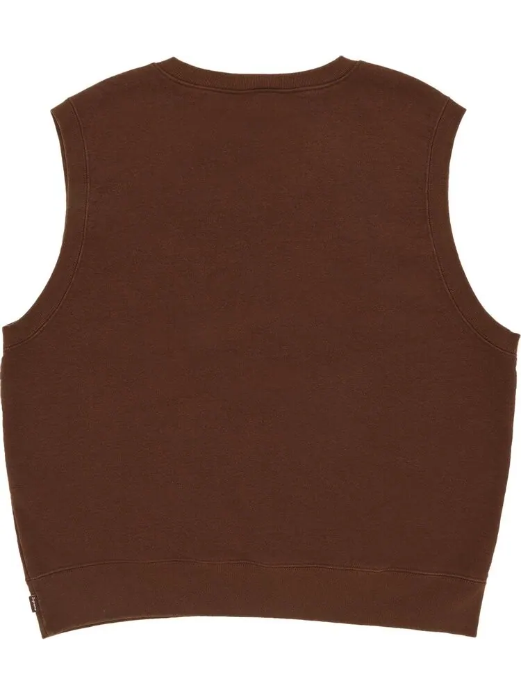 Толстовка Supreme Sweatshirt Vest 'Brown' — изображение 2 из 3, коричневый