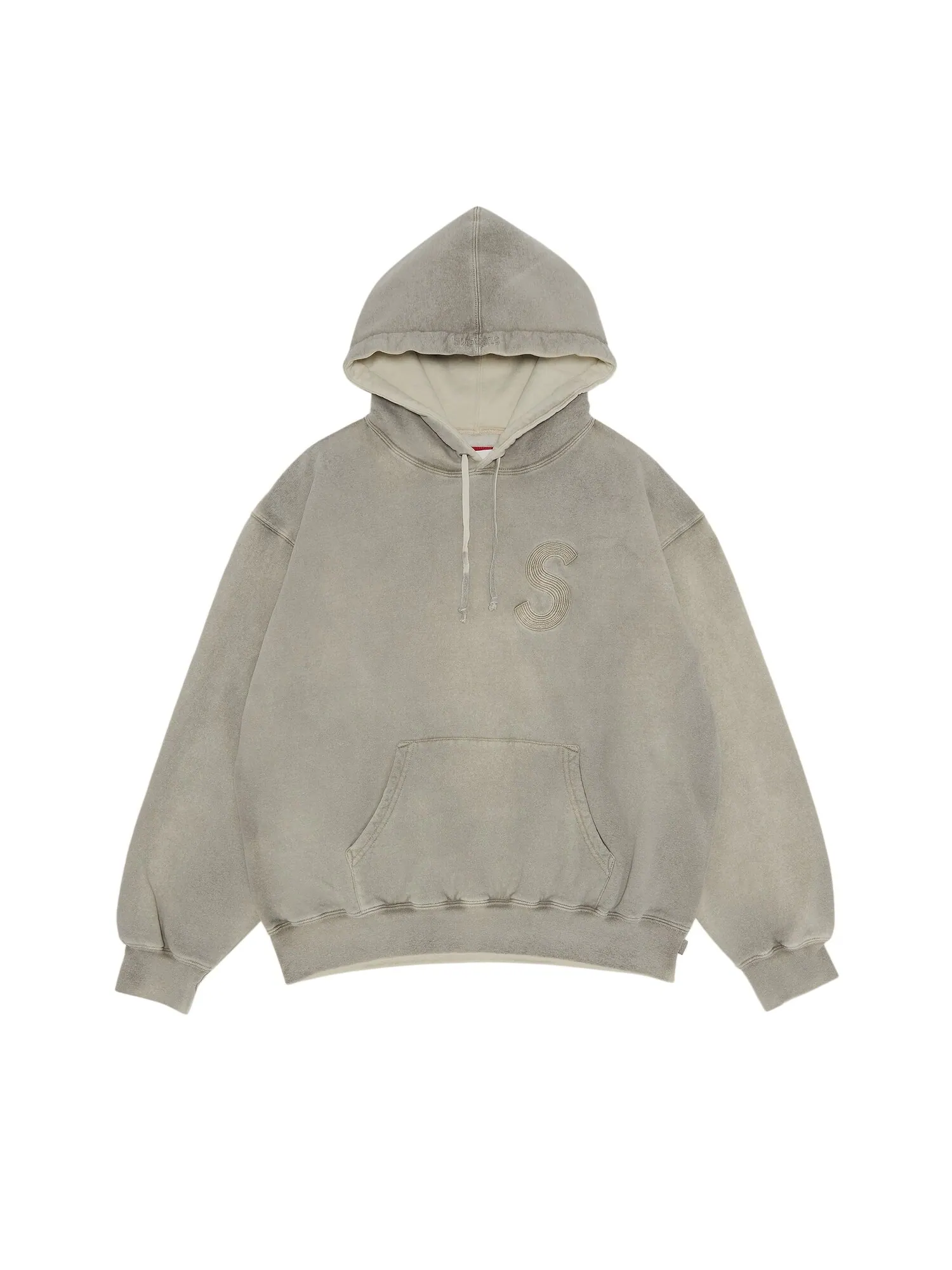 Толстовка с капюшоном и логотипом Supreme Overdyed S — изображение 1 из 2, натуральный