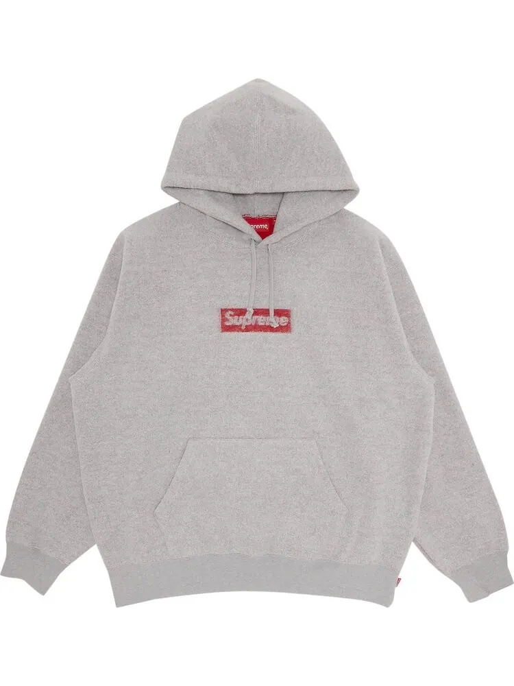 Толстовка Supreme Inside Out Box Logo Hooded Sweatshirt 'Heather Grey' — изображение 1 из 3, серый