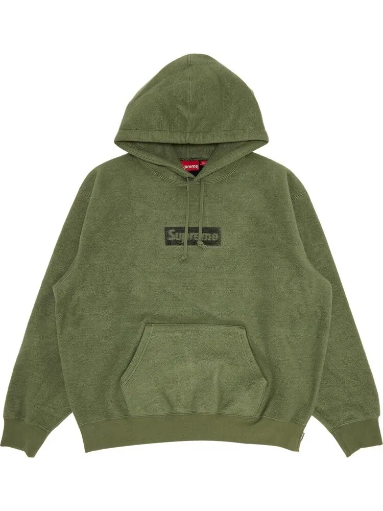 Толстовка Supreme Inside Out Box Logo Hooded Sweatshirt 'Light Olive' — изображение 1 из 2, зеленый