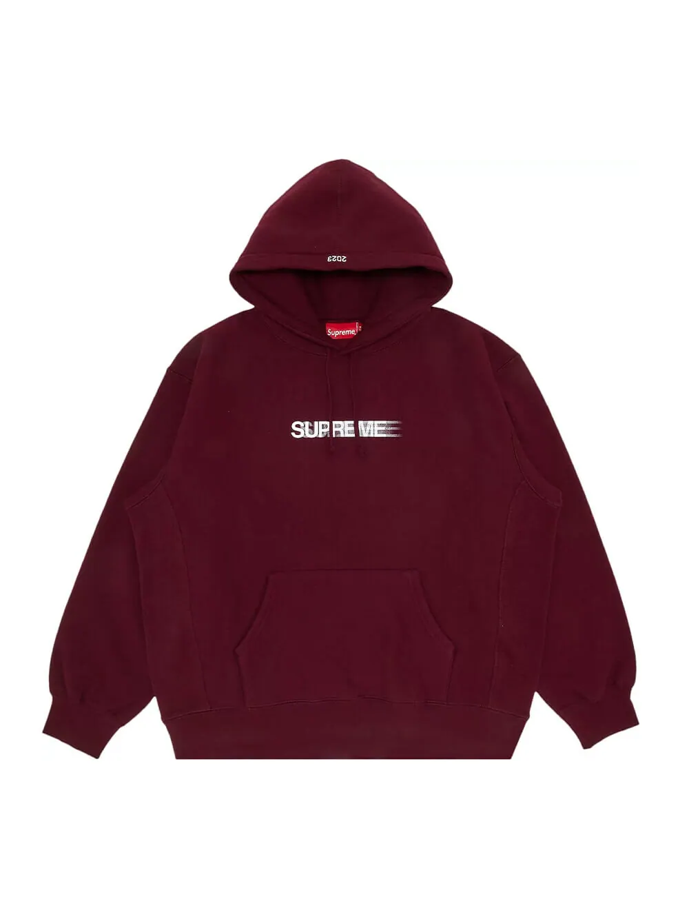 Толстовка Supreme Motion Logo Hooded, бургунди — изображение 1 из 1, красный