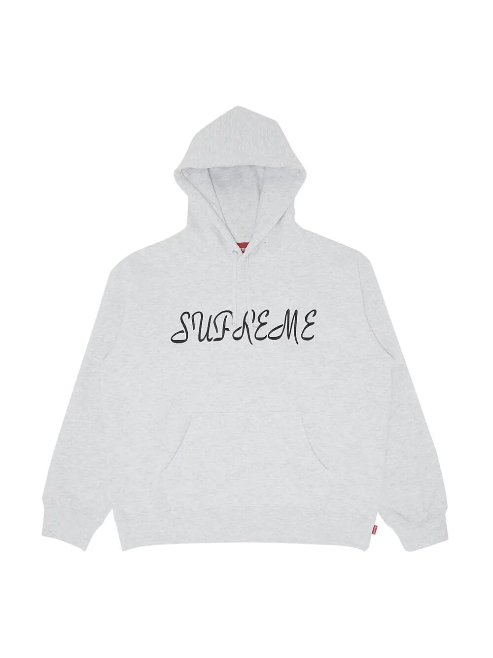 Толстовка Supreme Script Hooded — изображение 1 из 1, серый