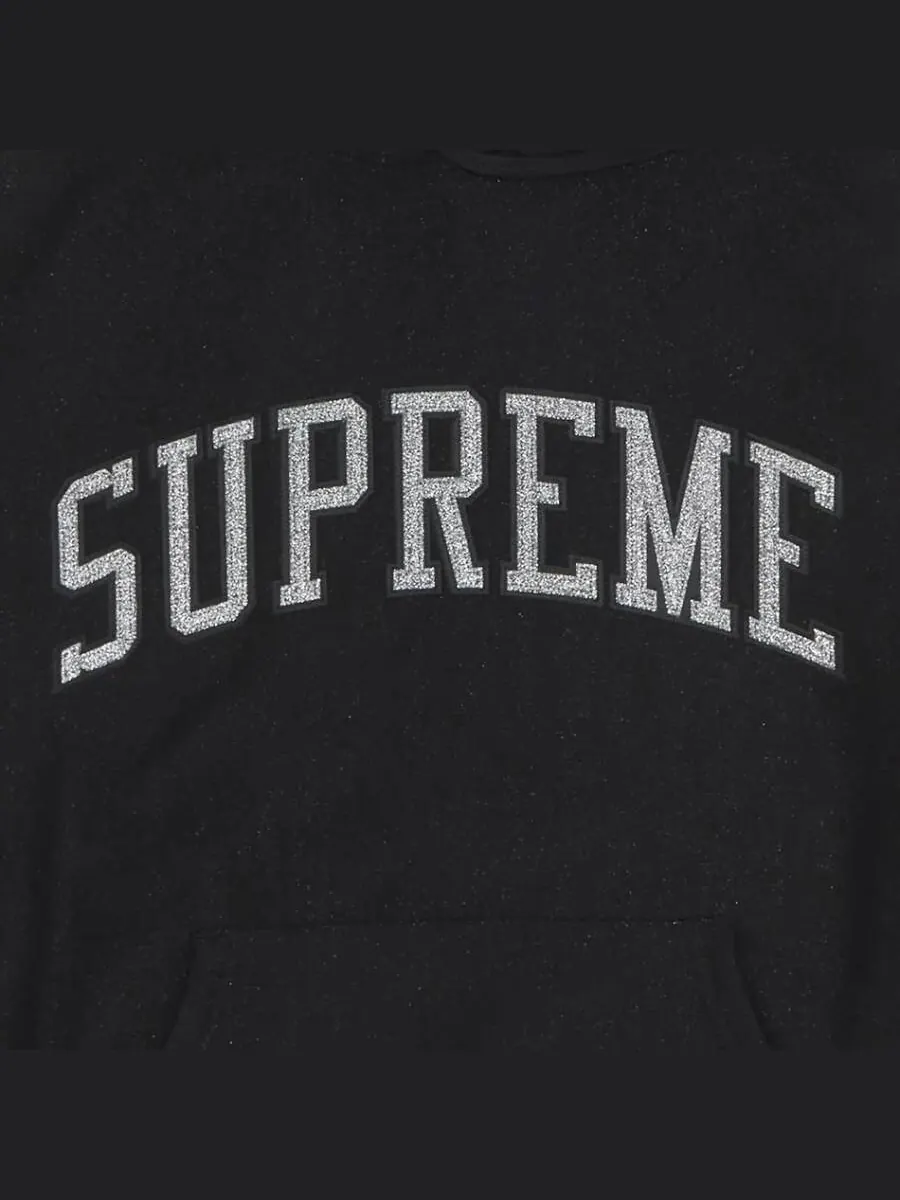 Худи Supreme Glitter Arc — изображение 3 из 3, черный