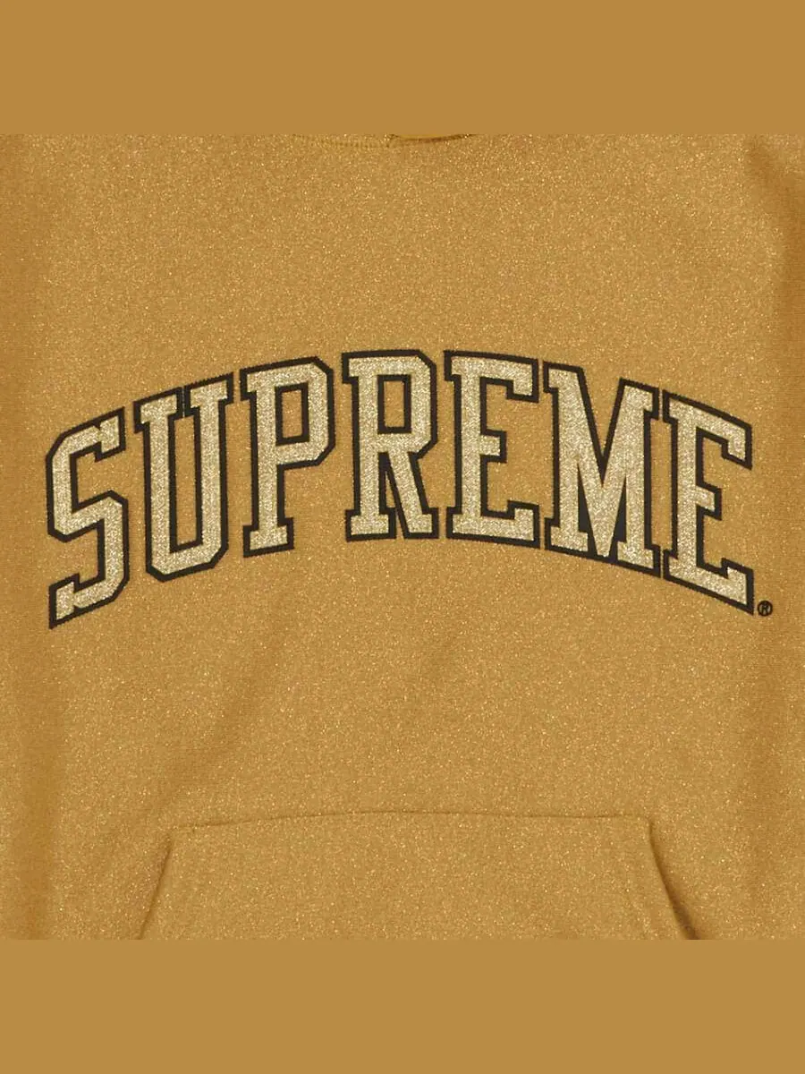 Худи Supreme Glitter Arc — изображение 3 из 3, золото