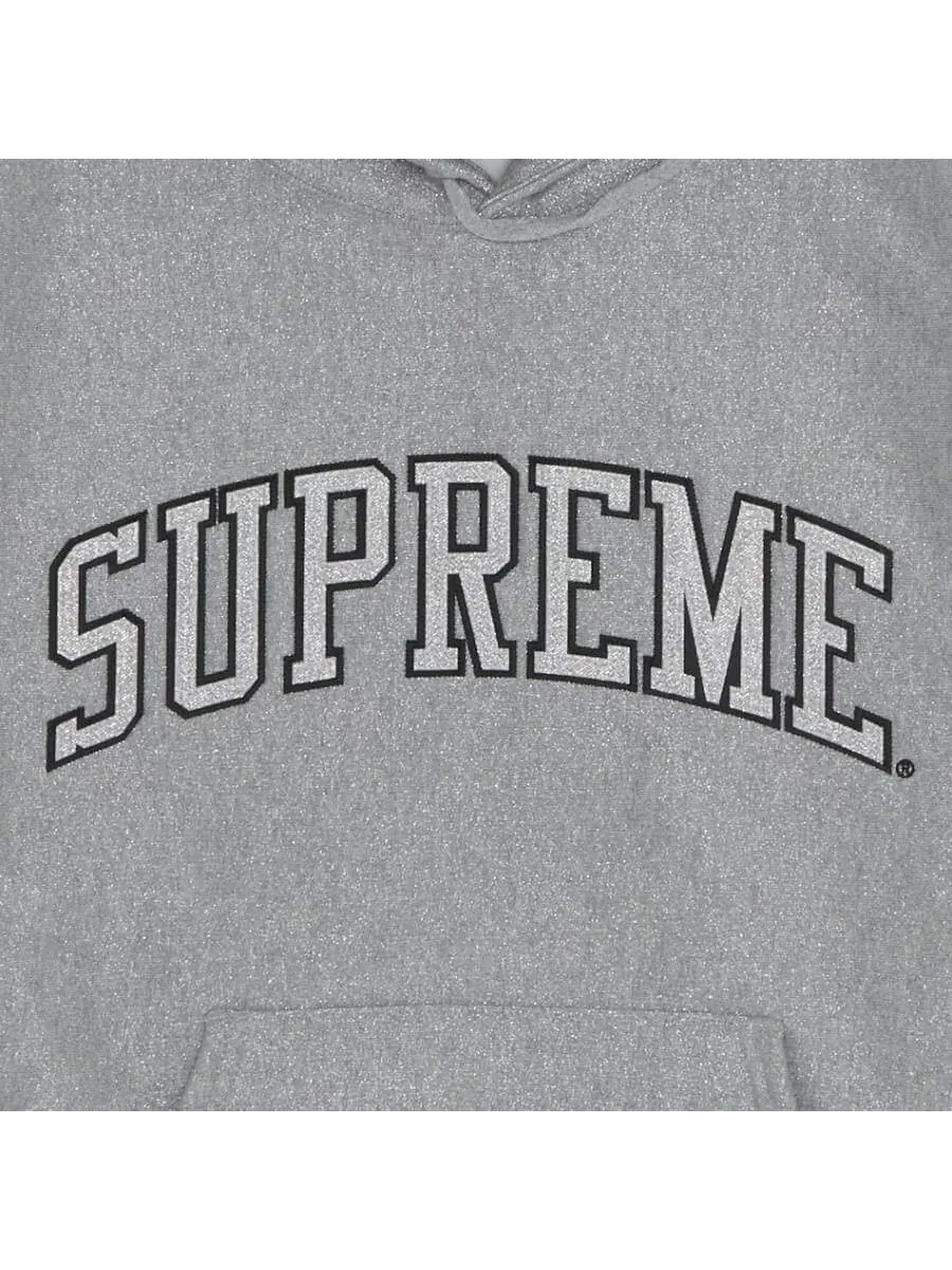 Худи Supreme Glitter Arc — изображение 3 из 3, серый