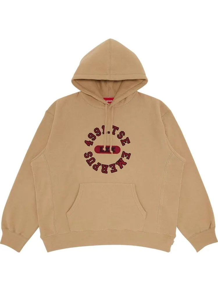 Толстовка Supreme Reverse Hooded Sweatshirt 'Dark Tan' — изображение 1 из 2, загар
