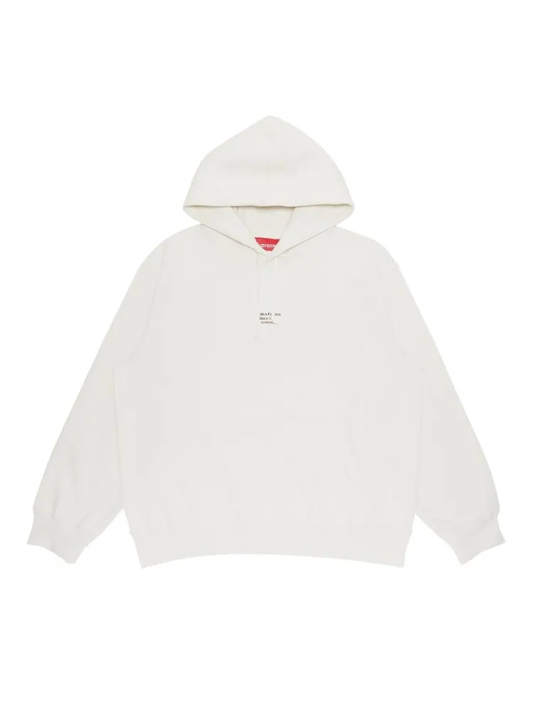 Толстовка Supreme World Famous Micro Hooded Sweatshirt 'White' — изображение 1 из 2, белый