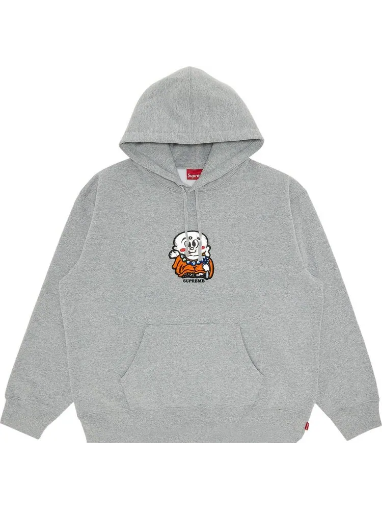 Толстовка Supreme AOI Buddha Hooded Sweatshirt Heather Grey — изображение 1 из 2, серый