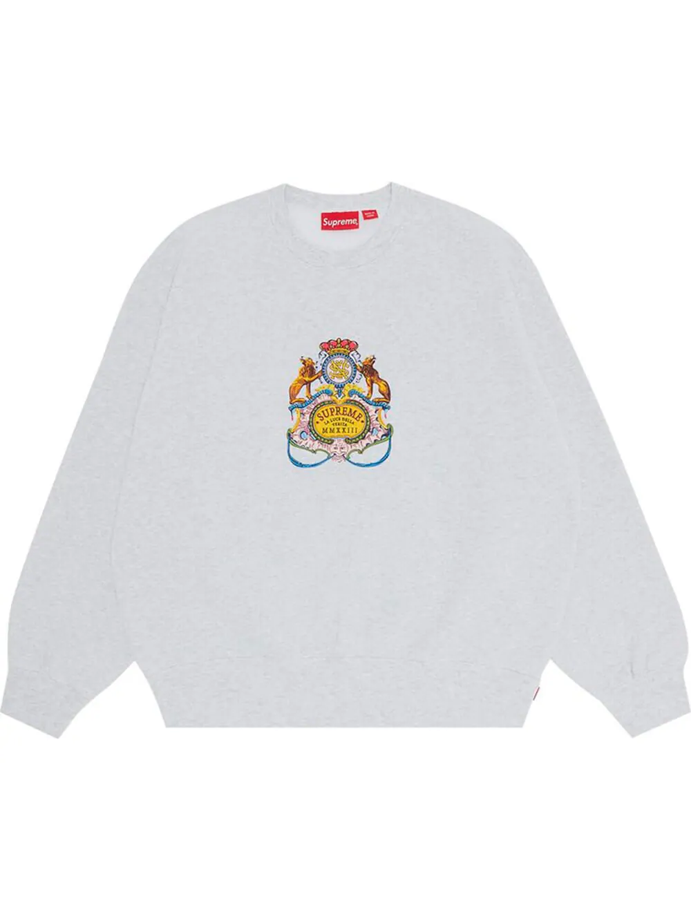 Джемпер Supreme Crest — изображение 1 из 1, серый