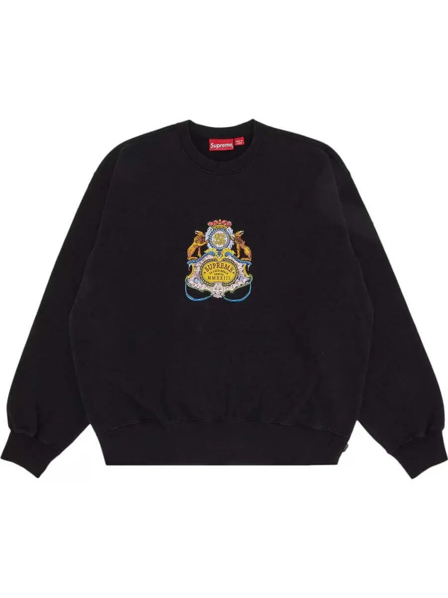 Толстовка Supreme Crest Crewneck — изображение 1 из 2, черный