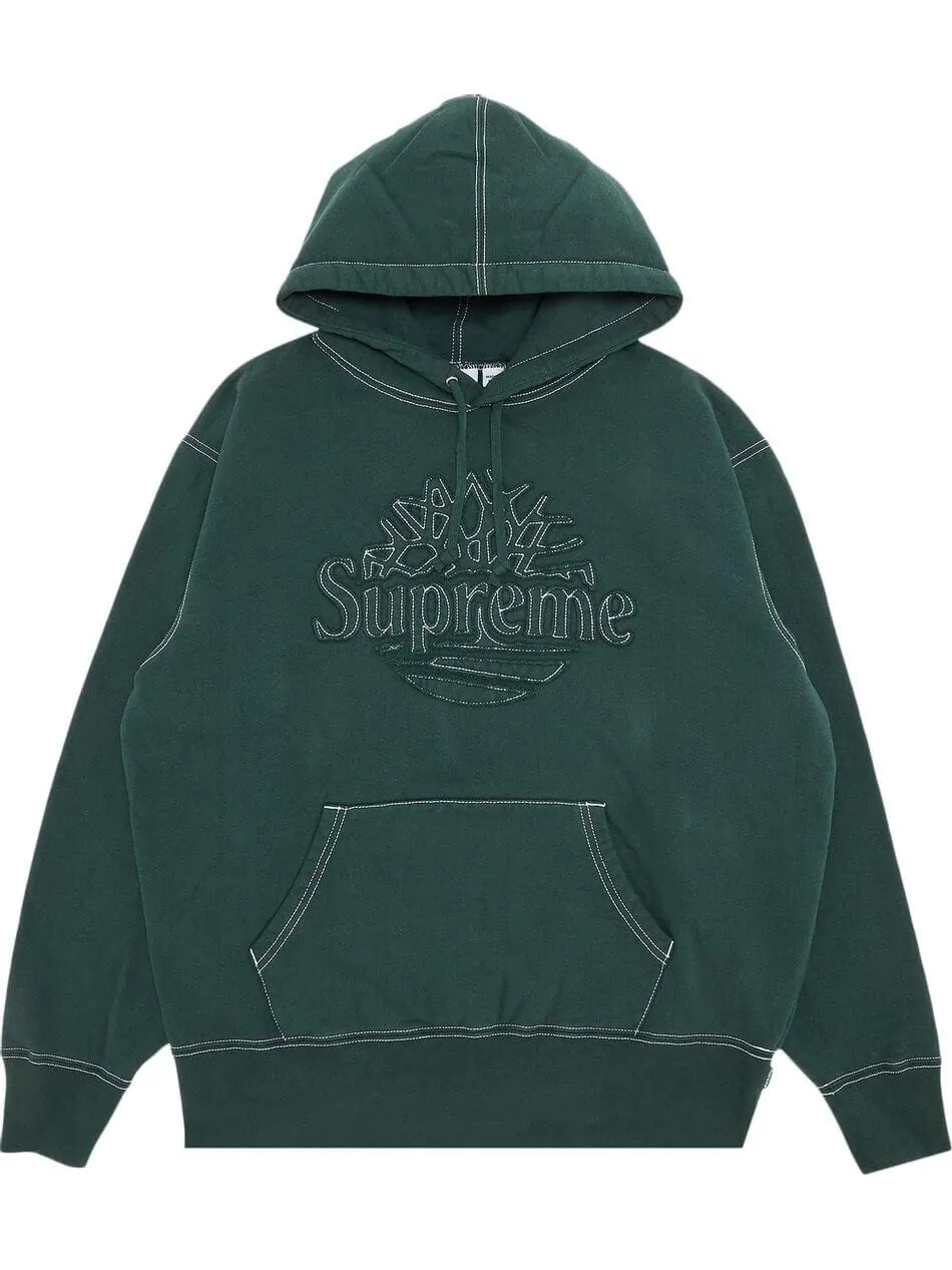 Худи Supreme x Timberland Sweatshirt — изображение 1 из 3, зеленый