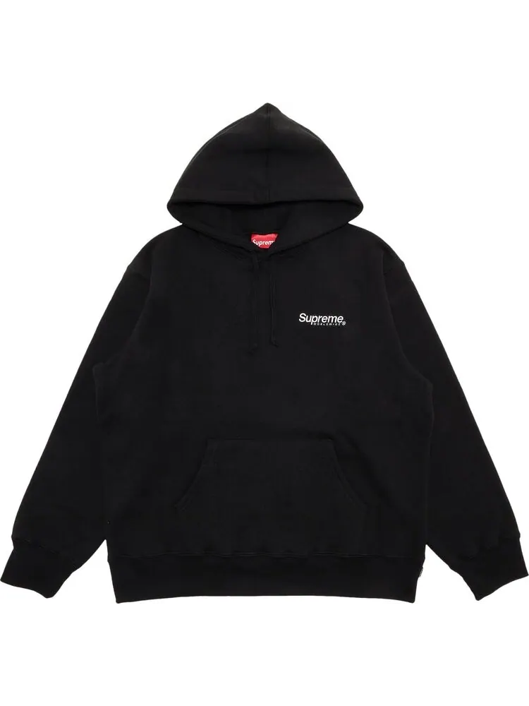 Толстовка Supreme Worldwide Hooded Sweatshirt 'Black' — изображение 1 из 3, черный