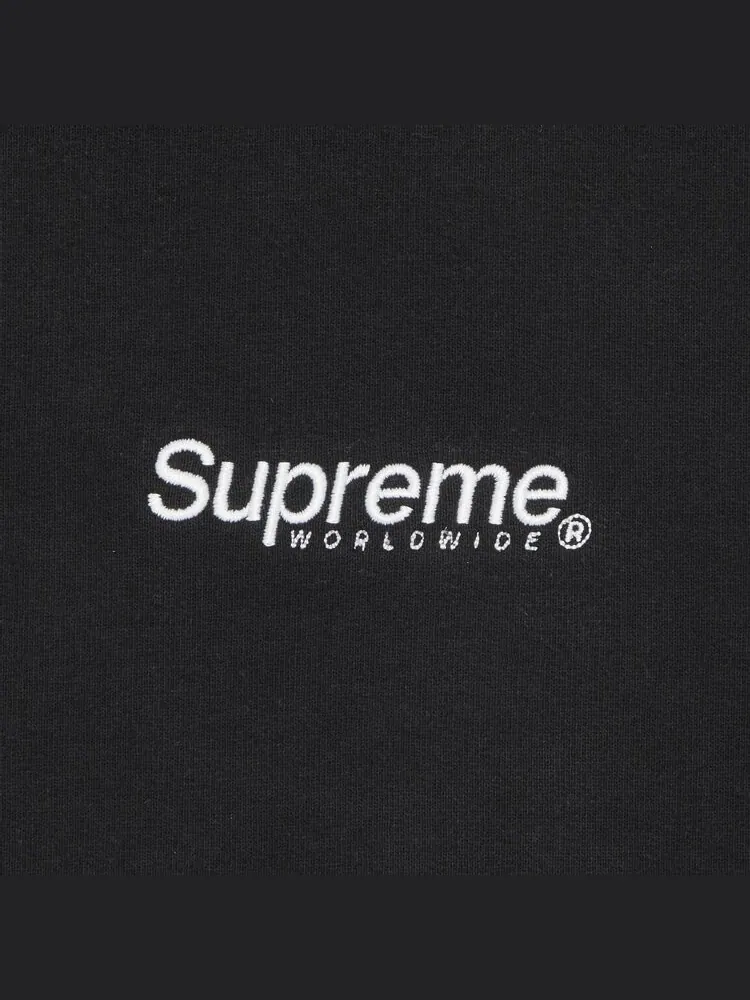 Толстовка Supreme Worldwide Hooded Sweatshirt 'Black' — изображение 3 из 3, черный