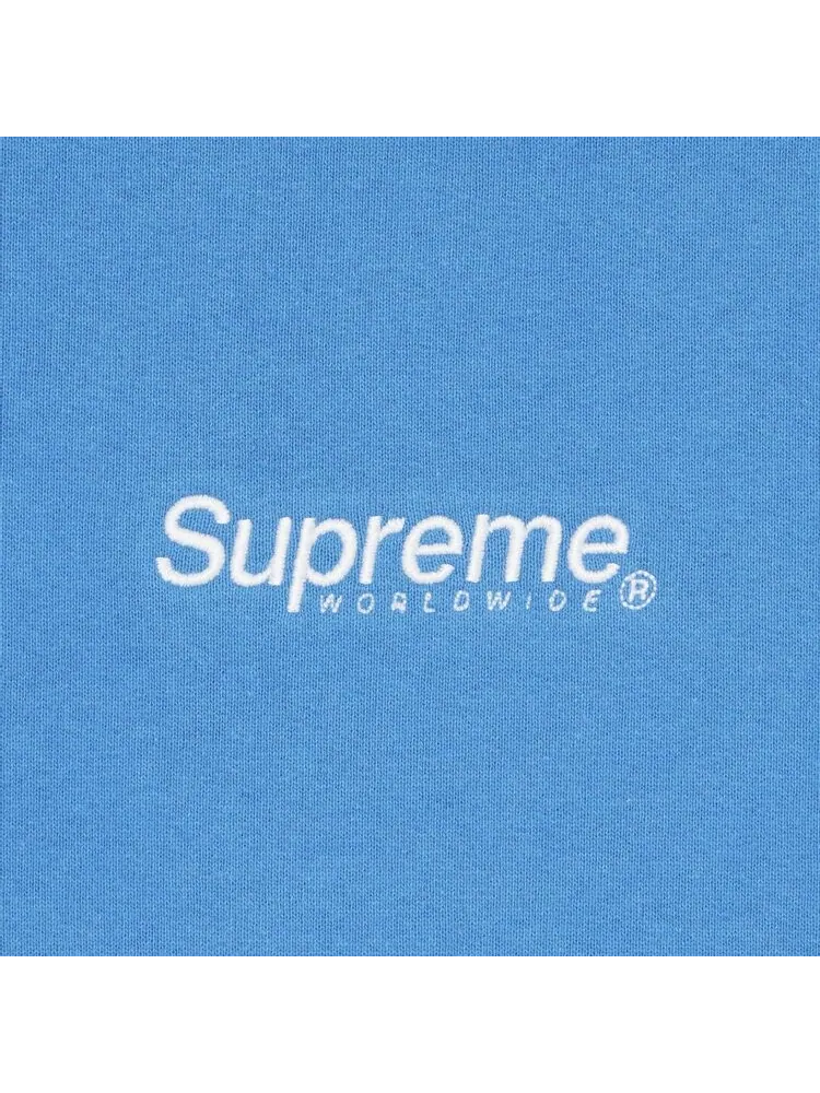 Толстовка Supreme Worldwide Hooded Sweatshirt 'Blue' — изображение 3 из 3, синий