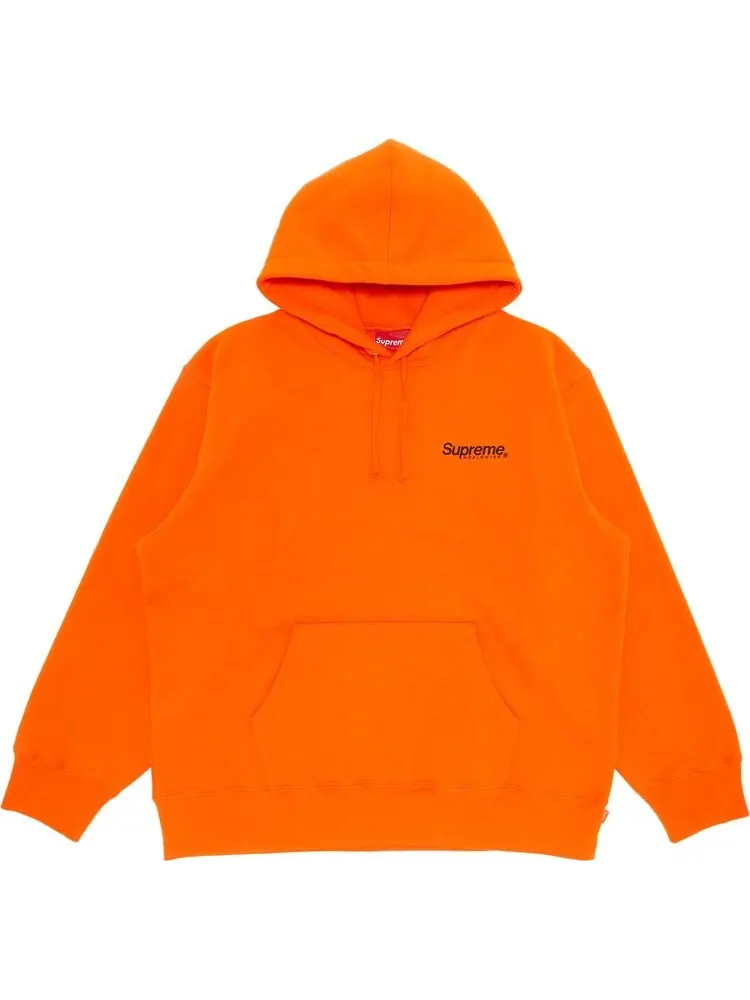 Толстовка Supreme Worldwide Hooded Sweatshirt 'Dark Orange' — изображение 1 из 3, оранжевый