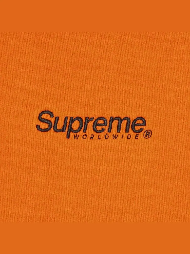 Толстовка Supreme Worldwide Hooded Sweatshirt 'Dark Orange' — изображение 3 из 3, оранжевый