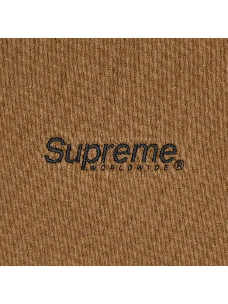 Толстовка Supreme Worldwide Hooded Sweatshirt 'Olive Brown' — изображение 3 из 3, коричневый