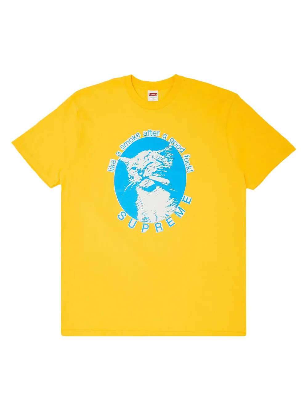 Футболка Supreme Smoke — изображение 1 из 1, желтый