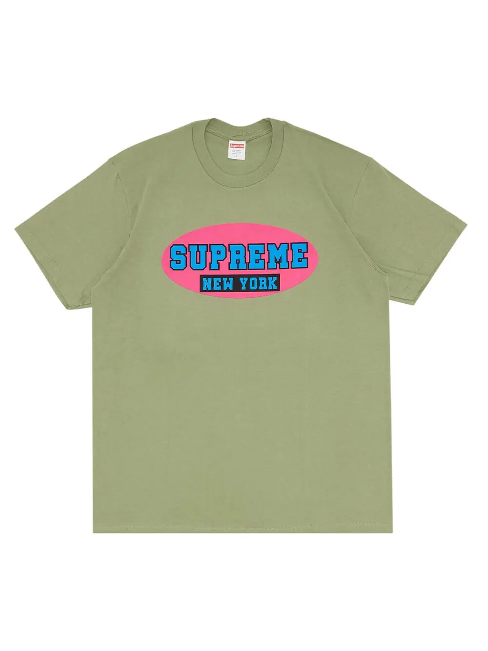 Футболка Supreme New York — изображение 1 из 1, светлый оливковый