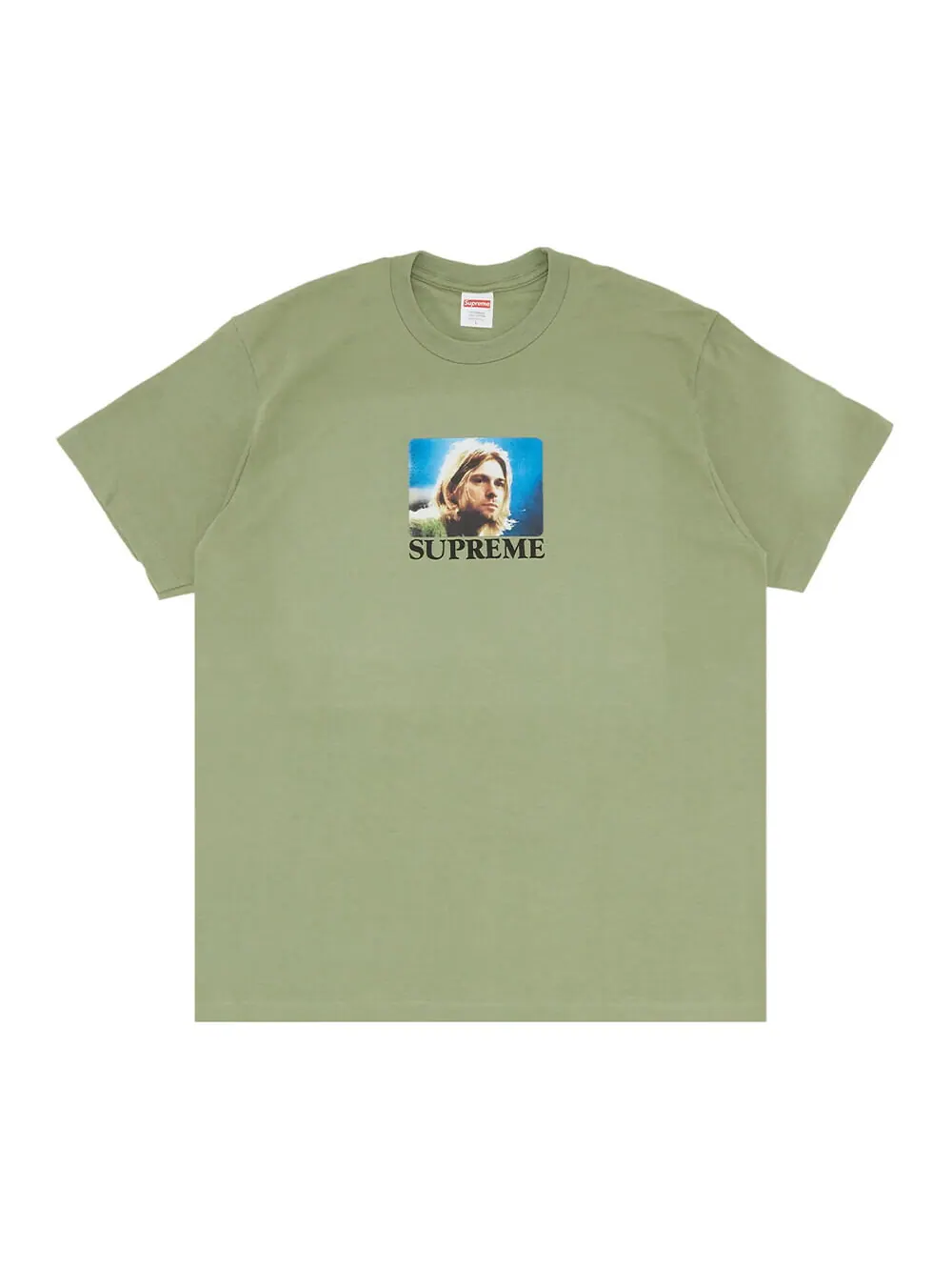 Футболка Supreme Kurt Cobain — изображение 1 из 1, светлый оливковый